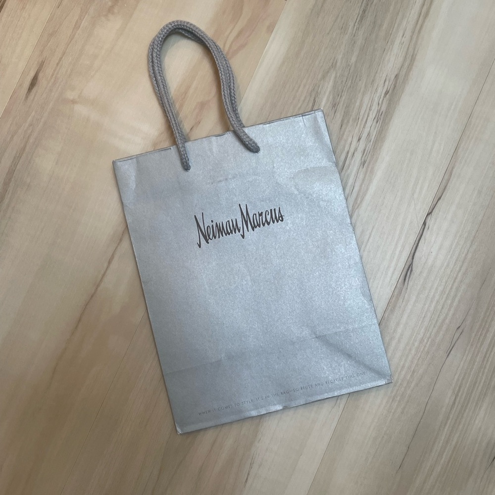Neiman Marcus Silver Shopping Bag